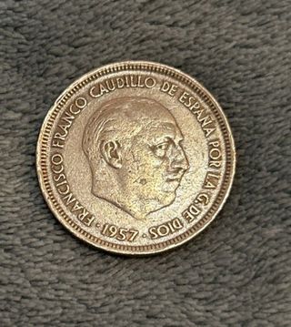 Moneda antigua España 1957 Franco