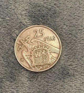 Moneda antigua España 1957 Franco