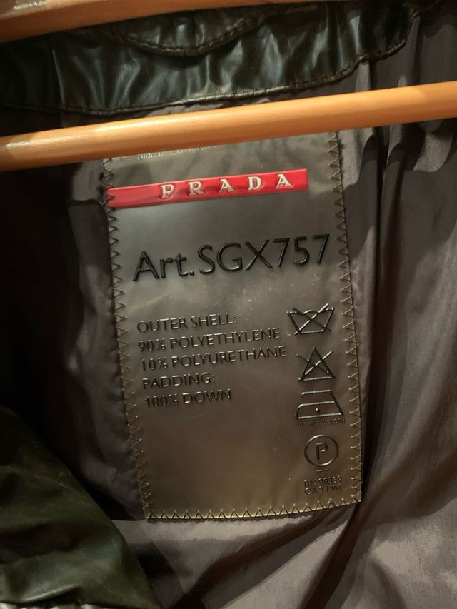 Chaqueta Prada plumón acolchada hombre