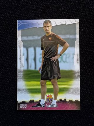 Cromo Pep Guardiola Error FC Barcelona Novato 