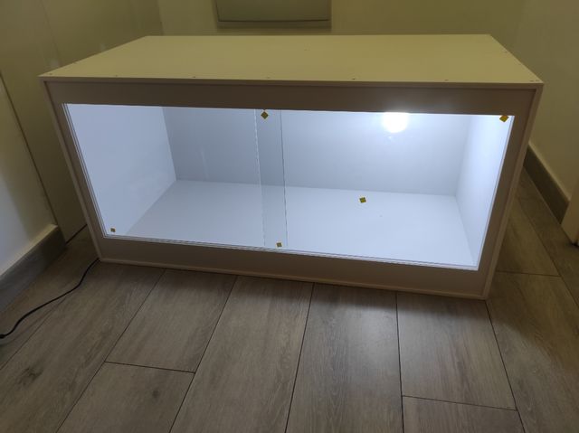 Terrario PVC Reptiles Blanco