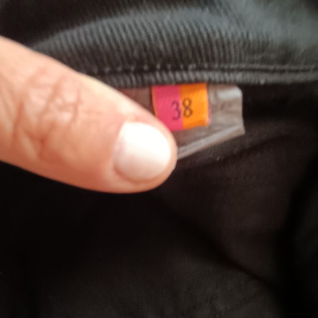 Vaqueros Vilagallo negros, talla 38