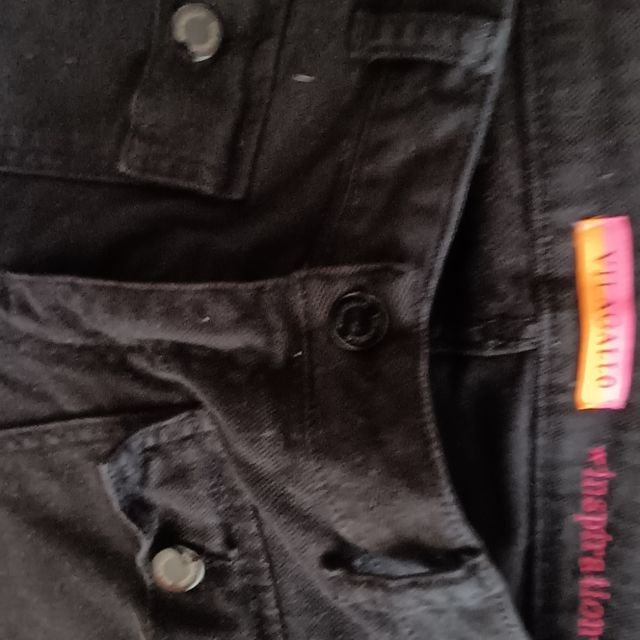 Vaqueros Vilagallo negros, talla 38