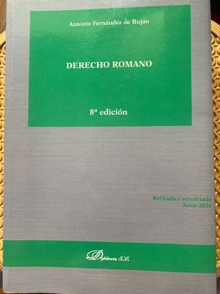 Manual Derecho Romano, 8º edición 