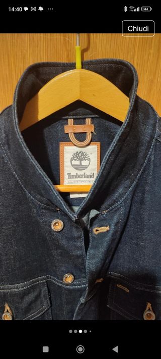 Giacca Giubbotto Giubbino Jeans Timberland Tg L