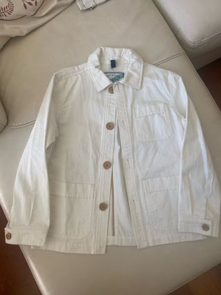 Chaqueta blanco roto niño talla 12