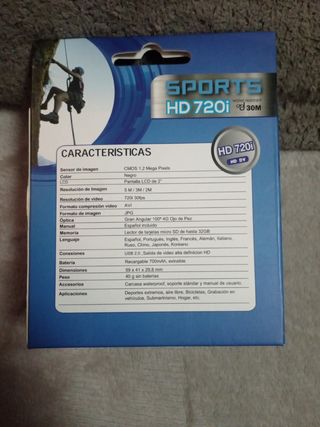 Cámara deportiva HD 720i