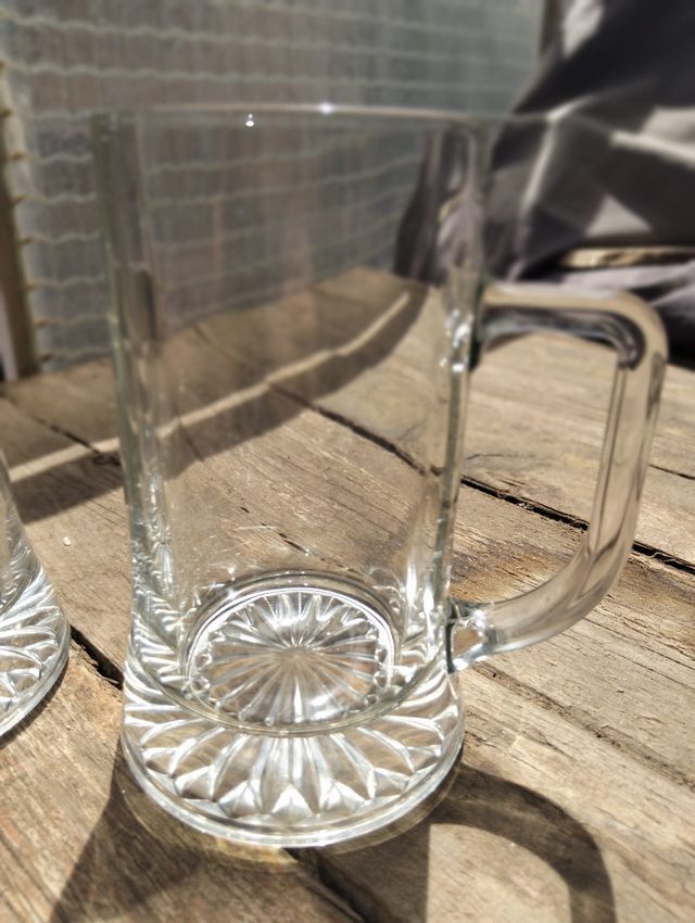 3 Jarras Cerveza Cristal 0,5l