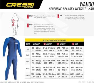 Traje Neopreno Cressi Wahoo XS/1 Snorkel Natación