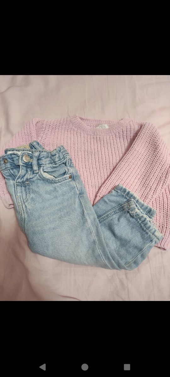 Conjunto Zara niña: jersey + vaqueros