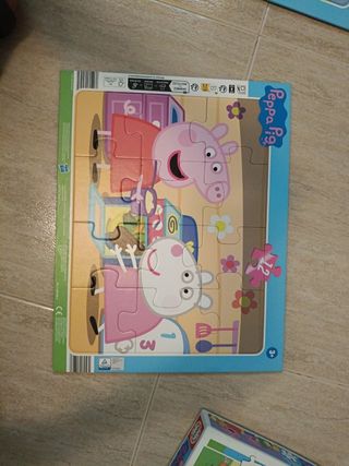 2 Puzzles Peppa Pig 12 piezas