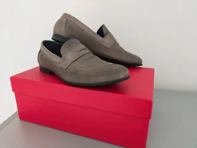 Mocassini Uomo Beige Tg 42