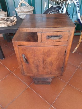 Comodino vintage legno