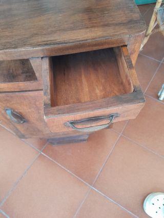 Comodino vintage legno