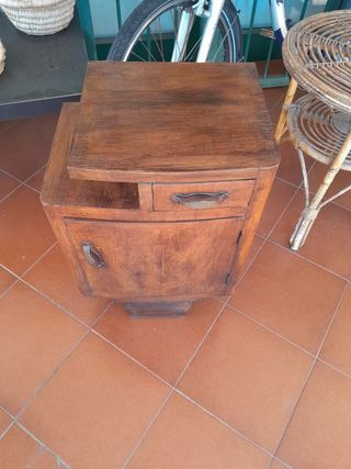Comodino vintage legno