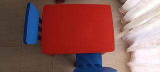 Mesa y 2 sillas infantiles