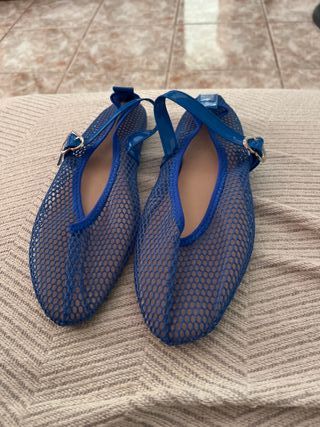 Sandalias azules malla -talla 39