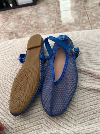 Sandalias azules malla -talla 39