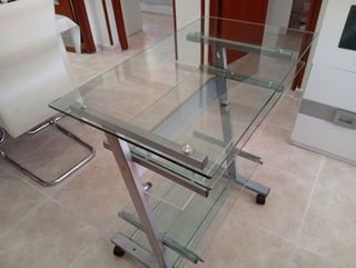 Escritorio cristal moderno