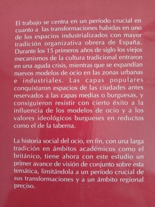 Una historia social del ocio: Asturias 1898-1914