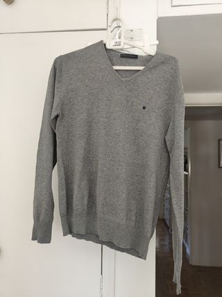 Jersey Purificación García gris hombre