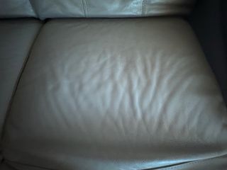 Sofá piel gris reclinable 2 plazas ELÉCTRICO