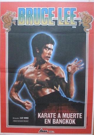 Cartel de cine Bruce Lee Karate Bangkok