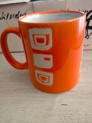 Juego tazas naranja - 12 pzas