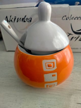 Juego tazas naranja - 12 pzas