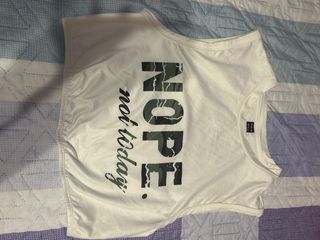 Top blanco Shein - Talla M