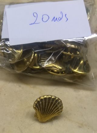 20 Pins Concha Camino Santiago