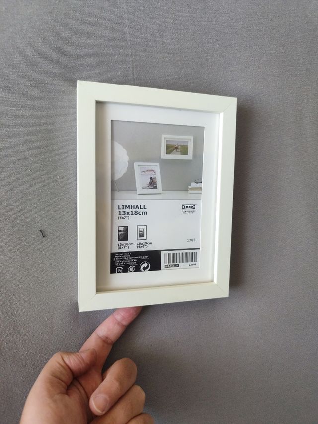 Marco fotos LIMHALL blanco IKEA 13x18cm