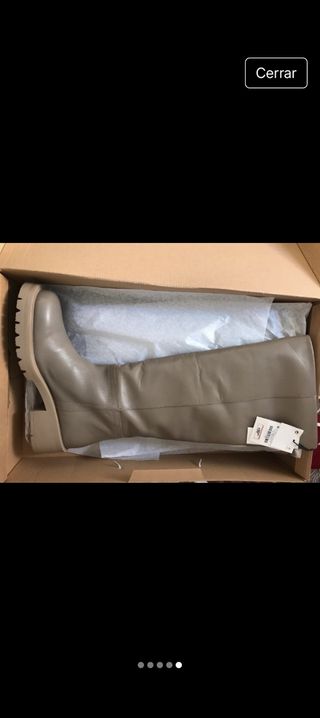 Botas altas Zara beige - 38