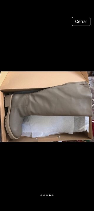 Botas altas Zara beige - 38