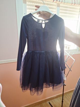 Vestido Frozen niña azul