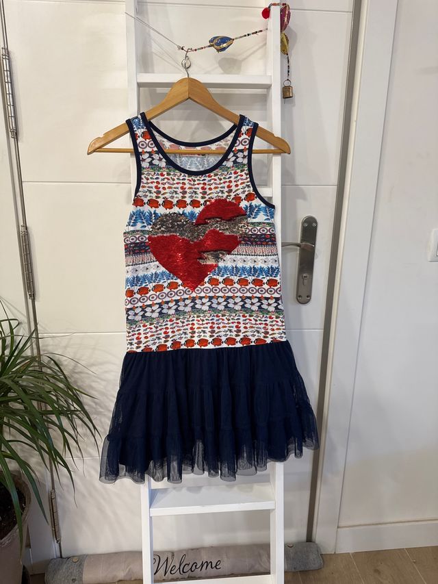 Vestido Desigual niña multicolor talla 12 años