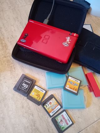 Nintendo DS roja - Mario party y juegos incluidos