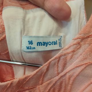 Vestido niña Mayoral rosa, talla 16 años