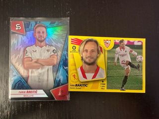 2 cromos Ivan Rakitic Sevilla FC