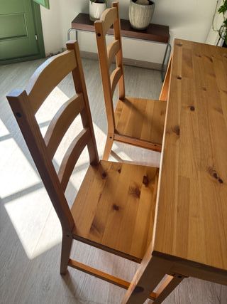 Mesa comedor IKEA JOKKMOK + 4 sillas