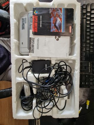 Super nintendo con caja