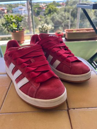 Zapatillas Adidas Campus 00s rojas, talla 39