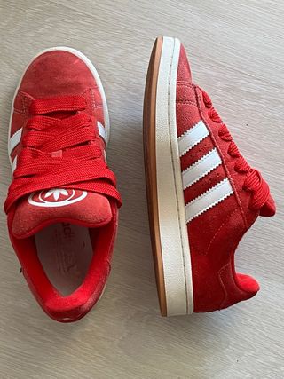 Zapatillas Adidas Campus 00s rojas, talla 39