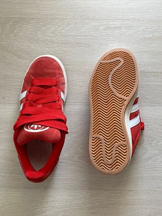 Zapatillas Adidas Campus 00s rojas, talla 39