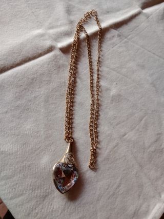 Collana cuore oro bianco