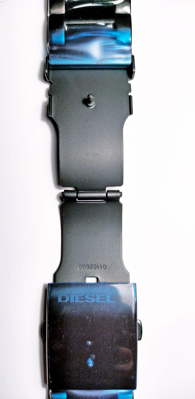 Correa reloj Diesel gris negro