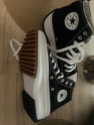 Converse negras plataforma - nuevas