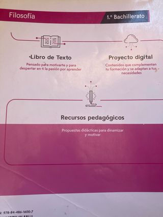 Filosofía 1.º Bachillerato