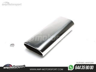 COLA DE ESCAPE OVALADA RECTA 70x140MM