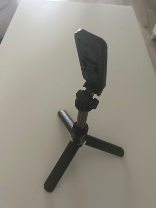 Palo selfie extensible con trípode + control remot